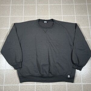 Russell Athletic Crewneck Sweatshirt XXL Gray Made in USA Heavyweight VTG 90s